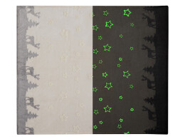 Noname Плед из флиса Новогодний светящийся, бежевый