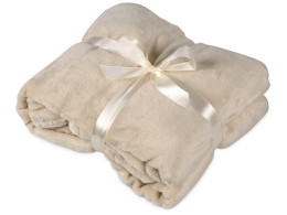 Noname Плед мягкий флисовый Fancy, бежевый