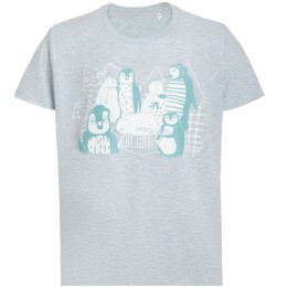 CoolColor Футболка мужская приталенная Ping Win, голубой меланж