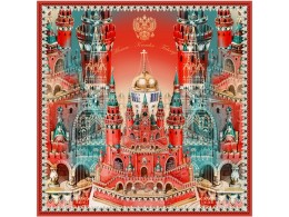Русские в моде Платок Кремль - Москва - Фаберже