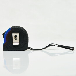 Happy gifts Рулетка пластиковая, 5 м.,синяя, 7*7*3,5 см, с металлическим клипом