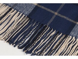 Noname Плед акриловый в клетку Tartan, синий