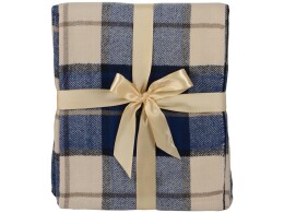 Noname Плед акриловый в клетку Tartan, синий
