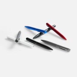 Open Ручка шариковая Scribo, серо-стальная