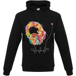 CoolColor Толстовка Feel The Beat, черная