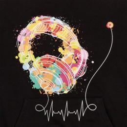 CoolColor Толстовка Feel The Beat, черная