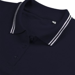 Unit Рубашка поло женская Virma Stripes Lady, темно-синяя