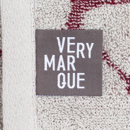 Very Marque Полотенце Giraffe, малое, бежевое с бордовым