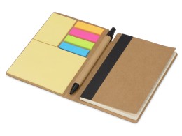 Noname Блокнот А6 «Write and stick» с ручкой и набором стикеров, черный