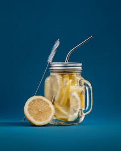 Разное Набор Mellow, с изогнутой трубочкой, серебристый