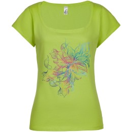 Принтэссенция Футболка женская Vibrance, зеленое яблоко