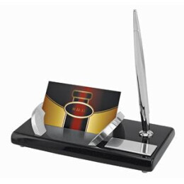 Happy gifts Набор настольный "Статус": подставка для визиток и авторучка