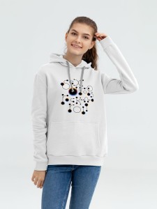 Принтэссенция Толстовка с капюшоном No drugs, белая