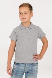 Molti Рубашка поло детская Virma Kids, серый меланж