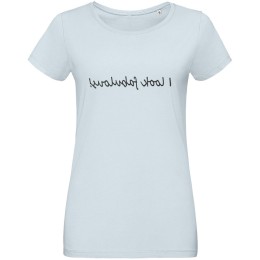 Ловец слов Футболка женская I Look Fabulous, голубая