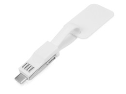 Noname Зарядный кабель 3-в-1 "Charge-it", белый
