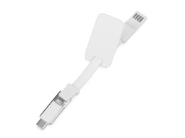 Noname Зарядный кабель 3-в-1 "Charge-it", белый