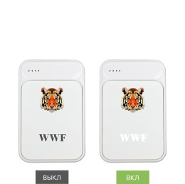 Portobello Внешний аккумулятор с подсветкой Starlight PB 5000 mAh, белый