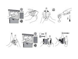 Pulltex Охладитель-чехол для бутылки вина или шампанского "Cooling wrap", черный