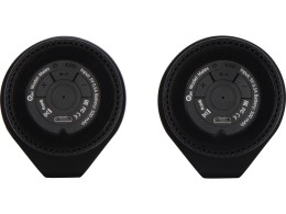 Q jet Портативные парные колонки Qjet TWS "Mates" с черными кольцами