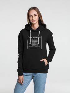 Соль Толстовка «Тварь я дрожащая...», черная