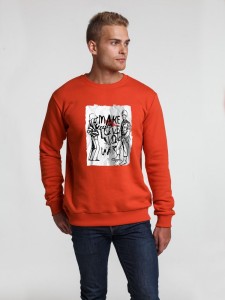 CoolColor Толстовка Make Love, красная