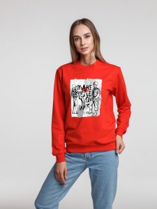 CoolColor Толстовка Make Love, красная