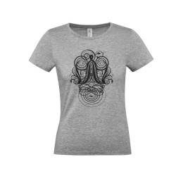 CoolColor Футболка женская «Антиква А», серый меланж