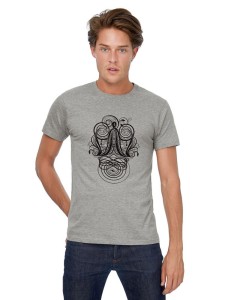 CoolColor Футболка мужская «Антиква А», серый меланж