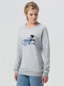 Соль Свитшот женский «Не вы ли были у Невы», серый меланж