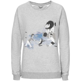 Соль Свитшот женский «Не вы ли были у Невы», серый меланж