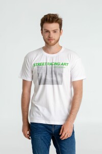 CoolColor Футболка Street Racing Art, белая