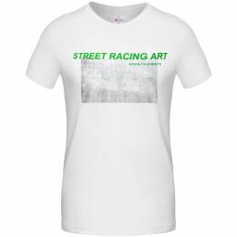 CoolColor Футболка Street Racing Art, белая