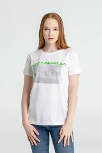 CoolColor Футболка Street Racing Art, белая