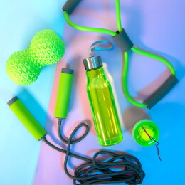 Happy gifts Тренажер POWER BALL, зеленое яблоко, пластик, 6х7,3см;16+