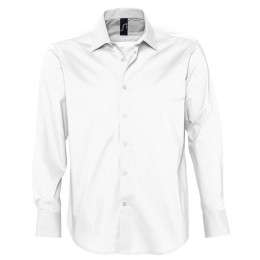 Textile Рубашка "Brighton", белый_S, 97% хлопок, 3% эластан, 140г/м2