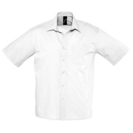 Textile Рубашка"Bristol", белый_2XL, 65% полиэстер, 35% хлопок, 105г/м2
