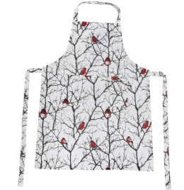 Happy gifts Подарочный набор для кухни "Снегири",хлопок 100%, передник и прихватки