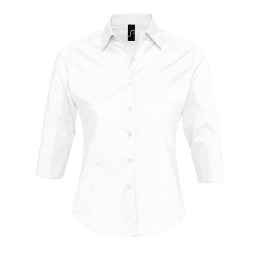 Textile Рубашка женская "Effect", белый_XS, 97% х/б, 3% п/э, 140г/м2