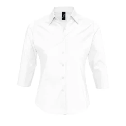 Textile Рубашка женская "Effect", белый_XS, 97% х/б, 3% п/э, 140г/м2