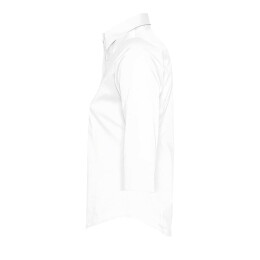 Textile Рубашка женская "Effect", белый_XS, 97% х/б, 3% п/э, 140г/м2