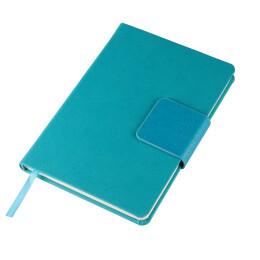 Happy gifts Ежедневник недатированный Stevie, А5, бирюзовый, кремовый блок, без обреза