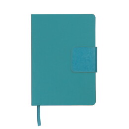 Happy gifts Ежедневник недатированный Stevie, А5, бирюзовый, кремовый блок, без обреза