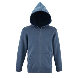 Textile Толстовка детская "Stone Kids" с начесом, синий_10 лет, 50% хлопок, 50% полиэстер, 260 г/м2