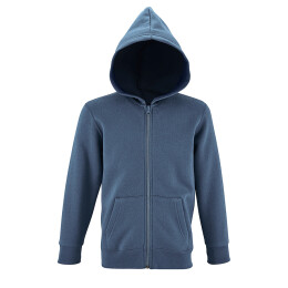 Textile Толстовка детская "Stone Kids" с начесом, синий_12 лет, 50% хлопок, 50% полиэстер, 260 г/м2