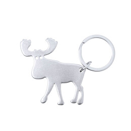 Happy gifts Брелок-открывалка "Рудольф"; 5,5 x 5,3 x 0,3, сталь