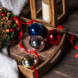 Happy gifts Шар новогодний GLOSS