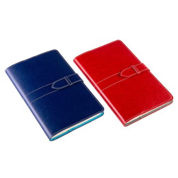 Happy gifts Ежедневник-портфолио недатированный Holder, А5, зеленый/красный, кремовый блок, без обреза