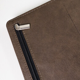 Happy gifts Ежедневник недатированный Coach, B5, коричневый, кремовый блок, подарочная коробка