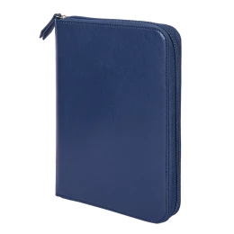 Happy gifts Ежедневник недатированный Chief , A5, на молнии, темно-синий, кремовый блок, подарочная коробка